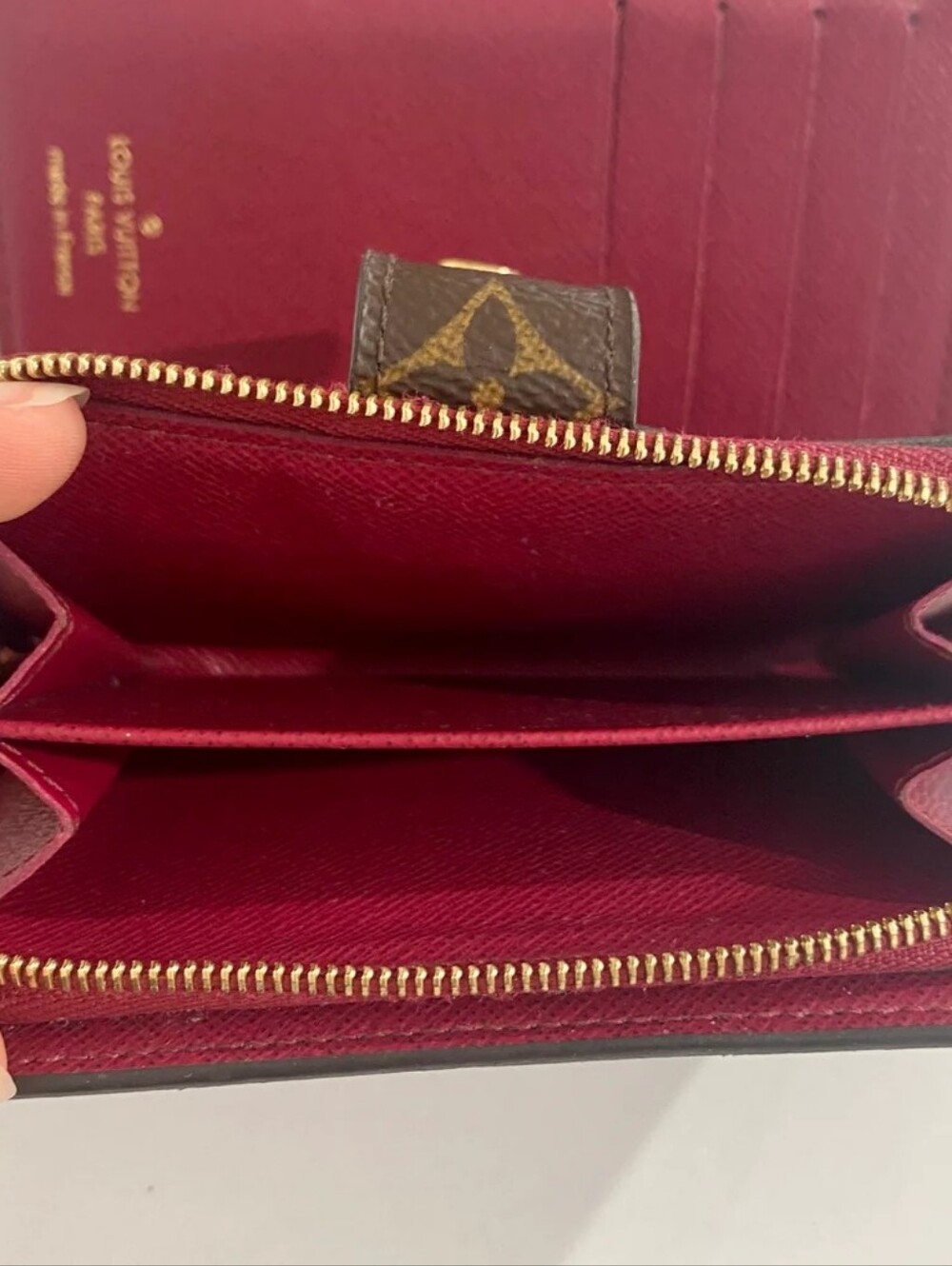 Louis Vuitton 2021 fuchsia and monogram Juliette wallet - Picture 6 of 14